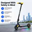 ZDZA Electric Scooter for Kids, 10 MPH Max Speed, LED Display, Foldable, Dual Brakes,Lights, Lightweight, Kids Electric Scooter for 6+,Excellent Present Choice for Boys and Girls