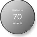 Google Nest Thermostat - Smart Thermostat for Home - Programmable Wifi Thermostat - Charcoal