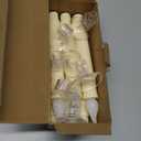 Homemory 6 Pcs Window Candles with Remote Timer Dimmer, Christmas Candles for Window Battery Operated, Ivory Flameless Taper Candle with Holders and Suctions, LED Candlesticks for Xmas Holiday Decor