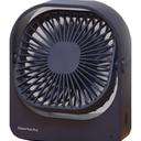 Desktop Silent Fan Wireless - 360 Rotation, 3 Speed Settings, Ultra Quiet, Long Lasting, Portable Cooling Fan for Office, Home, Dorm - F102 (Pink) (Blue)