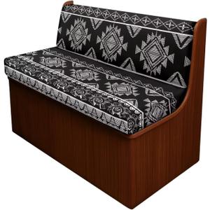 Black Tribal Pattern RV Dinette Cushion Covers South Western RV Seat Covers Dinette Booth Set - 1 Backrest & 1 Bench Cover,Camper Cushion Covers Stretch Couch Cover for RV Camper Sofa