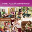 2 x 3 Pack (3 x 50g) Crochet Yarn with Crochet Hook - Worsted Medium Yarn for Crocheting - Easy-to-See Stitches Cotton-Nylon Blend Beginner Knitting Yarns for Adults and Kids (Milky White)