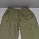 Huukeay 3 Pack Women's Capri Sweatpants Drawstring Lounge Capris Wide Leg Cropped Pants with Pockets Workout Yoga Joggers(Large, Army Green, Brown, Black)