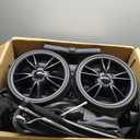 Wagon Stroller for 2 Kids & Cargo-Push-Pull Double Baby Wagon Lightweight Travel Folding Stroller for Toddler with 5-Point Harness, Adjustable Handle Bar and Canopy, Tray Table, Cup Holder(Light Grey)