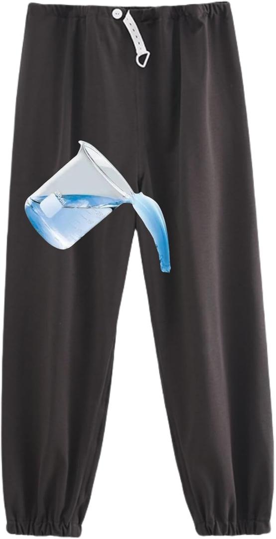 WEEOATAR Waterproof Patient Care Trousers,Reusable Incontinence Pants,Leak-Proof and Washable Urinary Incontinence Pants for Bedridden,Elderly,Mobility Impaired,Women on Periods(Long,Grey,XL)