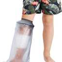 Waterproof Cast Covers for Shower Leg Kids, Watertight Cast Protector for Shower Leg Kids Teens Shower Bag after Foot Ankle Surgery to Keep Bandage Dressing Wound Dry, Reusable
