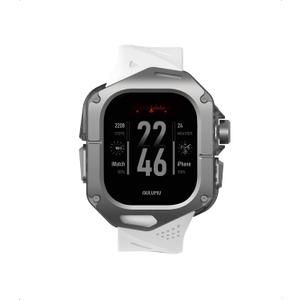 Aulumu A01 Titanium Case with Apple Watch Ultra Band 49MM | Luxury Design | Only for Apple Watch Band Ultra 1/2/3 49mm | Titanium Case with White Straps