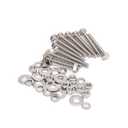 (10 Sets) 5/16-18 x 2-1/2" Bolts and Nuts Set,304 Stainless Steel, QXSKSLH