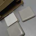 uxcell Furniture Sliders, 8Pcs 1 4/7" - Plastic Self-Adhesive Square Sliding Pads, Chair Glides for Carpeted Tile Vinyl Hardwood Floors (Grey)