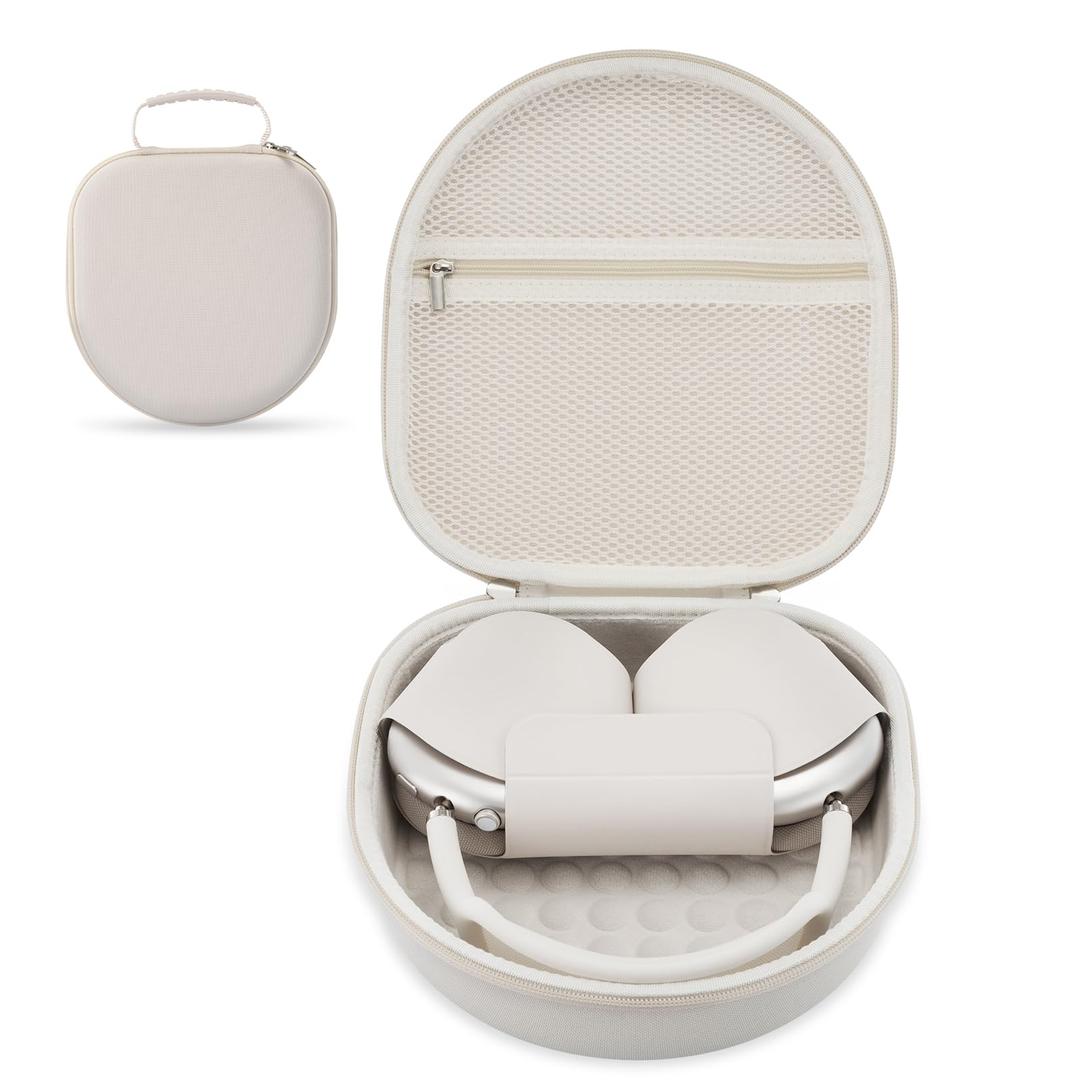 Case for Apple Airpods Max 2/ Airpods Max Headphones, Travel Portable Headphone Hard Case Cover Bag, Mesh Pouch with Zipper for Charger and Accessories