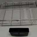 JASIWAY Dish Drying Rack in Sink, Expandable Stainless Steel Dish Drainers for Kitchen Counter, Dish Dryer Rack for Inside Sink, Over The Sink Dish Racks with Utensil Holder, Silver
