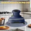 3 x Silicone Heat Resistant Mat for Ninja Crispi Air Fryer,Non Slip Trivet for Ninja Air Fryer Accessories,Heatproof Potholder for Crispi Air Fryer,Protects Countertops, Easy to Clean (Olive Green)