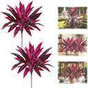 Artificial Tropical Plant UV Resistant Large Faux Plants Outdoor Fake Boston Ferns Potted Plants Realistic Agave Plastic Hostas Greenery Patio Outside Shrubs Flower Grass Front Porch Decor (2 PCS)