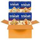 Triscuit Whole Grain Wheat Crackers 4 Flavor Variety Pack, Lunch Snacks, Bulk Snack Crackers, 4 Boxes (EXP 04/02/26)