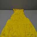 RoseSeek Women's 2 Piece Tennis Skirt Set Sleeveless Racerback Crop Tank Tops High Waisted Pleated Mini Skirt Outfits Yellow, L