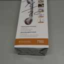 LEVERLOC 2 Pack Shower Grab Bars for Bathtubs and Showers, Easy to Install Suction Shower Handles for Bathroom Removable Handrails for Seniors Elderly Heavy Duty Safety Grip Waterproof Drill Free Gray (16.8 2 Set)