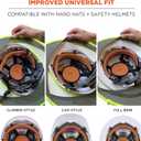 Ergodyne Chill Its 6661 Universal Hard Hat Brim Sun Shade with Neck Flap, Safety Helmet Sun Shield, One Size