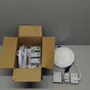 Meconard 4 Pack 6 Inch Ultra-Thin LED Recessed Ceiling Light, 3000K/4000K/5000K Selectable, Dimmable 12W=110W, 1050LM, IC Rated Can-Killer Downlights with Junction Box, ETL and Energy Star Listed