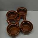 LE TAUCI French Onion Soup Bowls, 22 Ounces Ceramic Soup Bowls with Handles for Soup, Cereal, Chilli, Beef Stew, Soup Crocks Oven Safe and Stackable, Set of 4