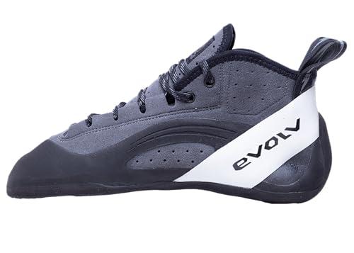 EVOLV Yosemite Bum Rock Climbing Shoe for Crack & Multi-Pitch Climbing - Shadow/Black - 12