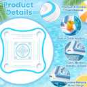 Floating Mahjong Table for Pool, Double-Sided Waterproof Float Board with Rules, Game Tray for Card Games, Poker, Dominoes, Scrabble, for Swimming Pool, Hot Tub, Lake & Beach Party