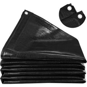 MYFAMIREA 20 x 20FT Pond Liner, 28Mil PE Preformed Pond Liner with 16 Hemmed Edge Buttonholes Sun Resistant Easy Cutting for Outdoor Ponds, Fish Koi Ponds, Garden Fountain, Waterfall Ponds MYFAMIREA 20 x 20FT Pond Liner, 28Mil PE Preformed Pond Liner with 16 Hemmed Edge Buttonholes Sun Resistant Easy Cutting for Outdoor Ponds, Fish Koi Ponds, Garden Fountain, Waterfall Ponds