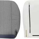 Priprilod Driver or Passenger Side Bottom Seat Cover & Lower Foam Cushion Pad Compatible with Chevy Express GMC Savana 1500 2500 3500 2003 2004 2005 2006 2007 2008 2009 2010 2011 2012 2013 2014