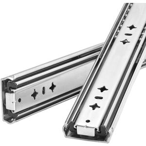 Heavy Duty Drawer Slides, 40 Inch, 500 lb Load Capacity, Side Mount, Full Extension, Ball Bearing, Cabinet Locking Rail, Tool Box Runner, 1 Pair