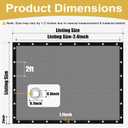 Shade&Beyond Customized Size 90% Sun Shade Cloth with Grommets, 08' X 12' Pergola Shade Cover Canopy, Mesh Tarp Sun Screens for Patio, Outdoor, Garden, Backyard, Light Gray, GN02