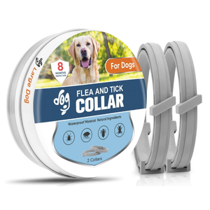Flea Collar for Dogs, Tick and Fleas Collar for Large Dog, Adjustable Dog Tick Collars for Medium & Large Breeds, Sturdy with 8 Months Protection-Pack of 2