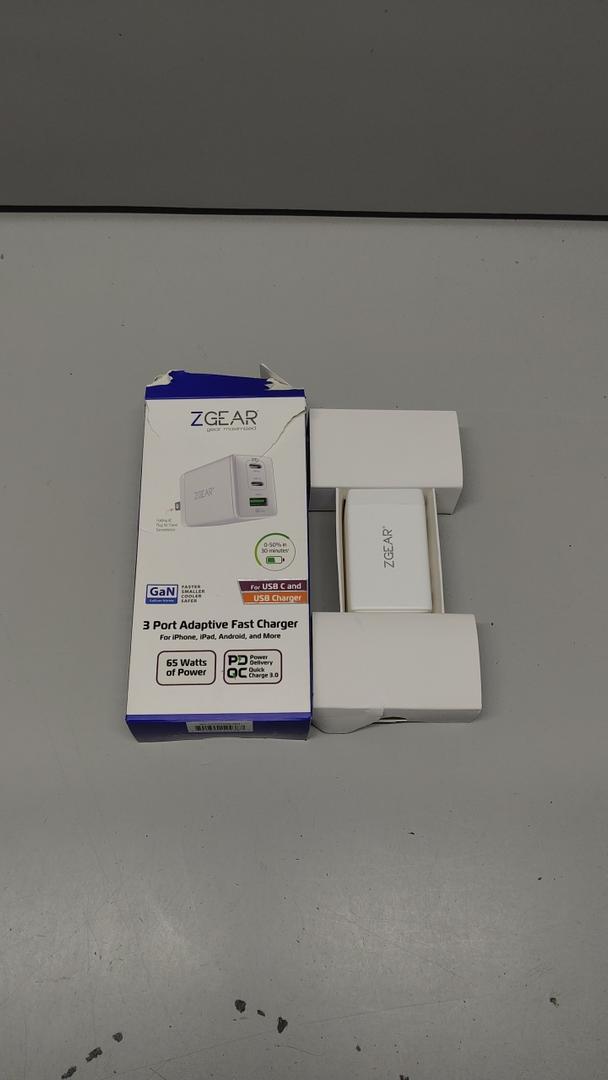 ZGear 3 Port Adaptive Fast Charger 65 Watts Of Power
