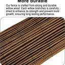 Natural Willow Fence Roll 4FT x 14FT, Eco-Friendly Garden Border Privacy Screen, Rustic Decorative Fencing for Backyard, Patio, Lawn, or Balcony
