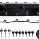 Right Side Aluminum Engine Valve Cover Compatible with Ford F-150 F-250 F-350 E-350 Super Duty Excursion 2000-2007 4.6L 5.4L 6.0L 6.8L V8 Replace 7L3Z6582B 7C3Z6582A