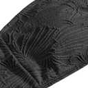 VOLAFA Triangle Bikini Set for Women Halter Swimsuit Beaded Solid Tie Textured Cheeky Swimwear Two Piece Bathing Suit (Black, M)