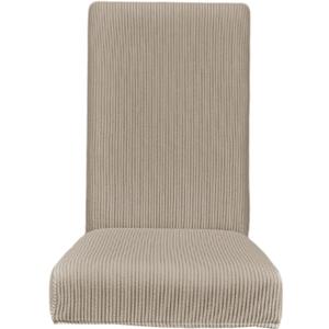 Waterproofs Elastics Chair Slipcover Spill Stretchable Polyester Blend Fabric for Home Office Hotel Use Comfortable Chair Covers (Khaki)