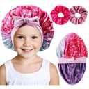 Kids Bonnets for Girls Sleeping Satin Toddler Bonnet Sleep Hair Cap Boys