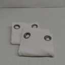 White Curtains for Bedroom/Living Room - Classic Grommet Top (2 Panels, 52 Inch by 53 Inch) 