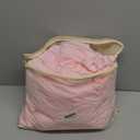 Wish Care 2 Pack Pink Spandex Table Clothes for 8 Foot Rectangle Tables, 8FT Wrinkle Free Fitted Tablecloths Ruffles Design Table Cover for Party, Banquet, Wedding and Events