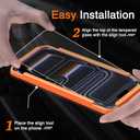 3 x Milomdoi 3 Pack Matte Screen Protector for iPhone 17 Pro Max [Phone Case Friendly] Tempered Glass Accessories Film, Shatterproof No Bubble, Easy Installation with Mounting Frame for Apple