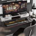Keyboard and Mouse Wireless Black Coffee
Full-Sized Office Keyboard with Typewriter Flexible Keys, 2.4GHz Connection, Wrist Rest, Optical Mouse for PC Laptop