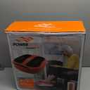 Power Legs Electric Foot Massager Machine with Remote Control, Adjustable Speed, Vibration - Calf Massager - Feet Massager for Neuropathy Pain Relief, Plantar Fasciitis, Leg Blood Circulation (Orange)