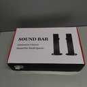 Puriom Sound Bar for Smart TV, 100W Sound Bar with Bluetooth 5.3/ARC/Opt/AUX Connect, 2-in-1 Detachable Home Soundbar, Home Theater Speaker & Bass Effect, for TV/PC/Projectors (Black)