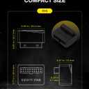 EZDIY-FAB USB 3.2 Gen 1 19-Pin 90 Degree L-Shape Adapter, Motherboard USB 3.0 Internal Header Adapter,19-Pin Male to Female Converter for Front Panel USB-A, Black -RVS