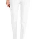 Hybrid & Company Womens Premium Stretch All Day Comfort Flat Front Trousers Chino Pants PW31201T WHITE, Size 9