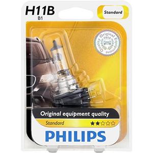 Philips 12363B1 H11B Standard Halogen Replacement Headlight Bulb, 1 Pack