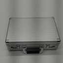 File Organizer Storage Box - 14.2 x 9.4 x 4.5 Inch Medium, Portable Locking Storage Totes with Dual Combination Locks for Cash, Documents & Valuables - Silver