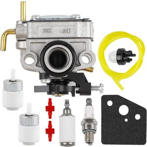 753-08323 Carburetor Tune Up Kits Fits for Troy-Bilt TB685EC TB6044XP 685EC 635EC TB 635 TB 685 TB635EC 6044XP MTD AC8 TEC Trimmer parts, with Spark Plug Fuel Line Primer Bulb Fuel Filter