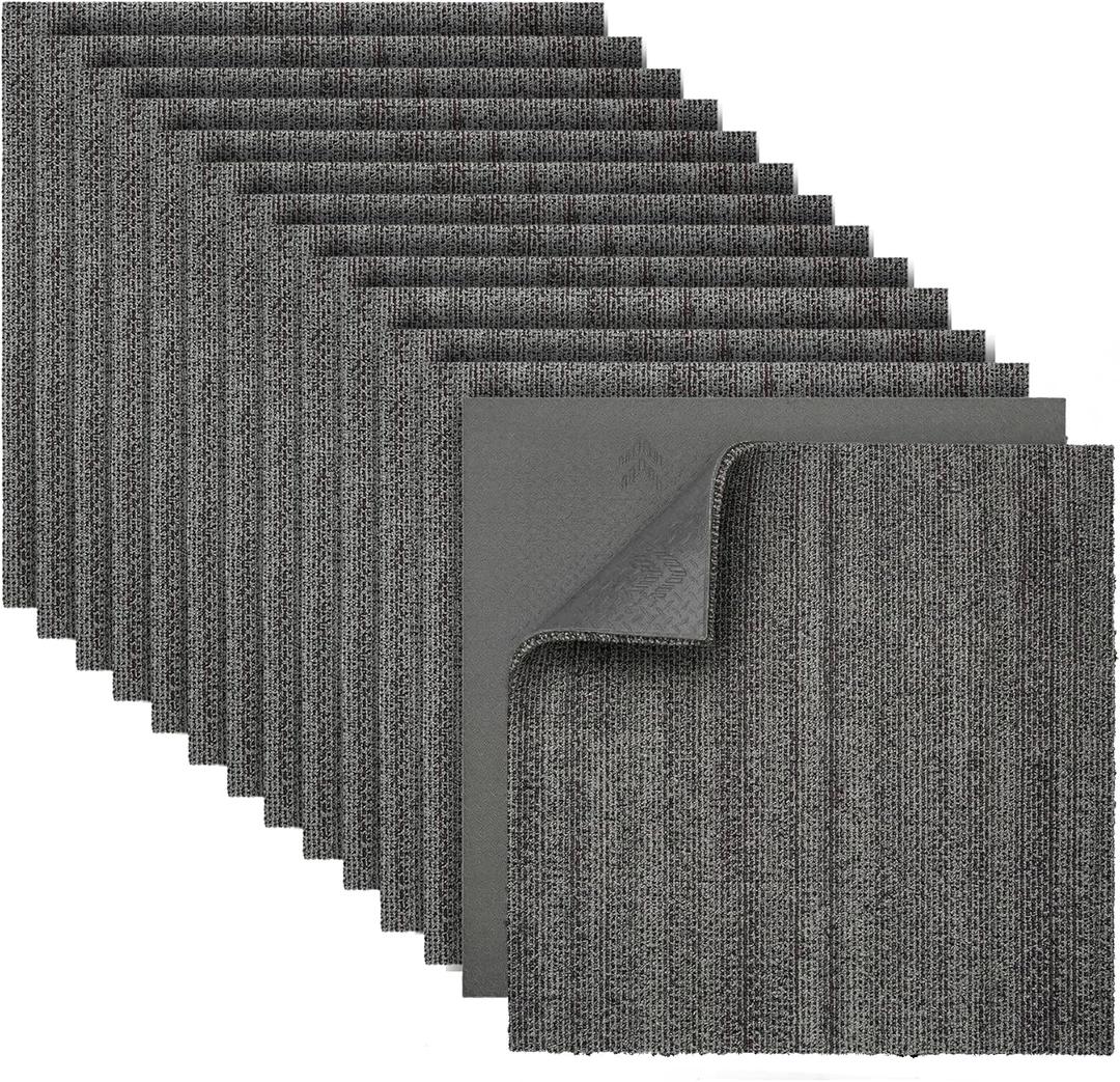 jxgzyy 16Pcs Carpet Tiles 20x20in Soft Floor Carpet Tiles with Padding
