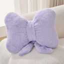 Bow Pillow Throw Pillows Butterfly Shaped Decorative Cute Pillows for Bed Sofa Cute Home Decorr,Purple 10 * 8inch