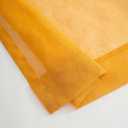 Sheer Curtains for Windows, Window Treatments Semi Crinkle Curtains, Rod Pocket Sheer Privacy Curtains 63 inch Length 2 Panels Set for Living Room Bedroom Kitchen Babyroom Set of 2, 52"x 63", Yellow